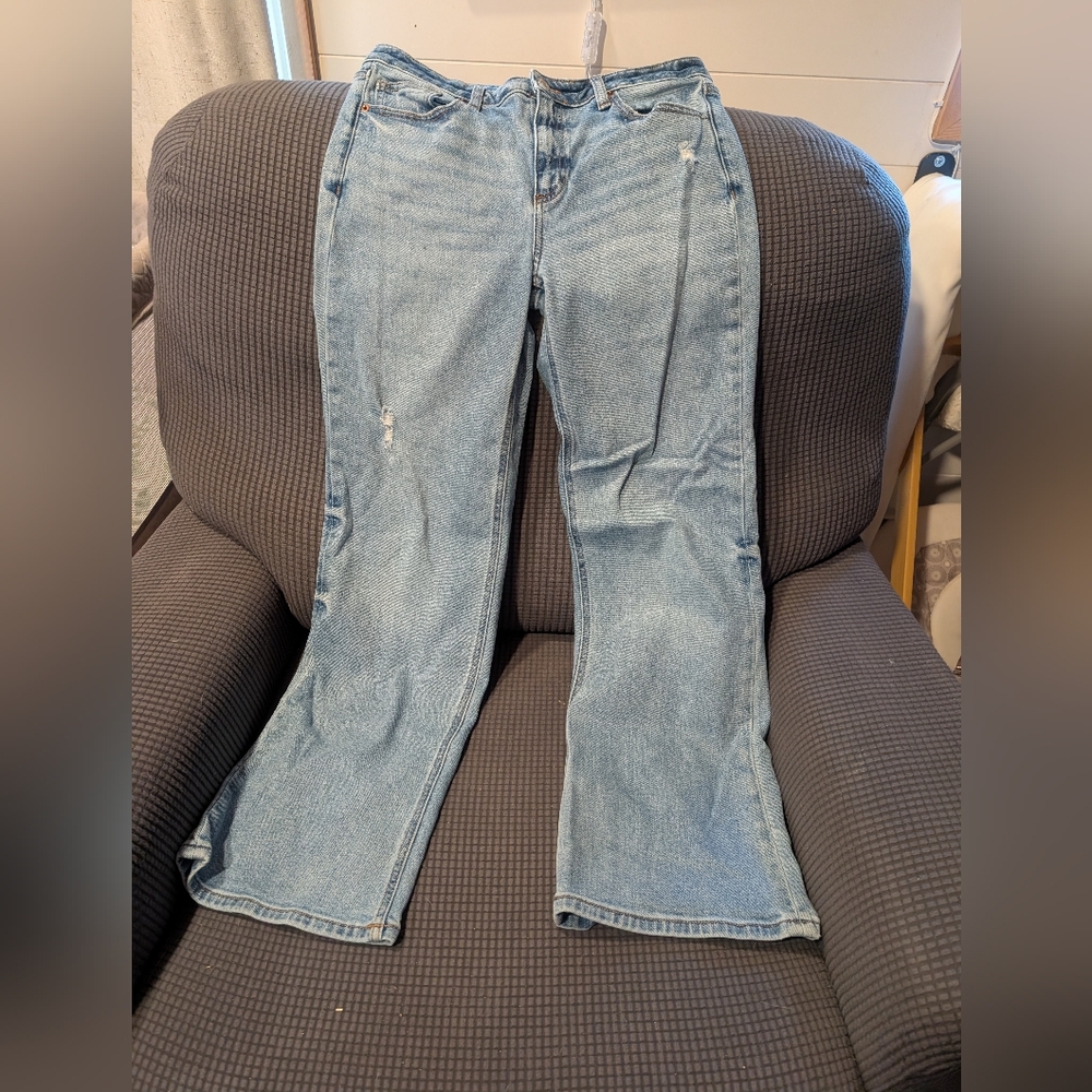 Sneak Peek Light Blue Flare Jeans